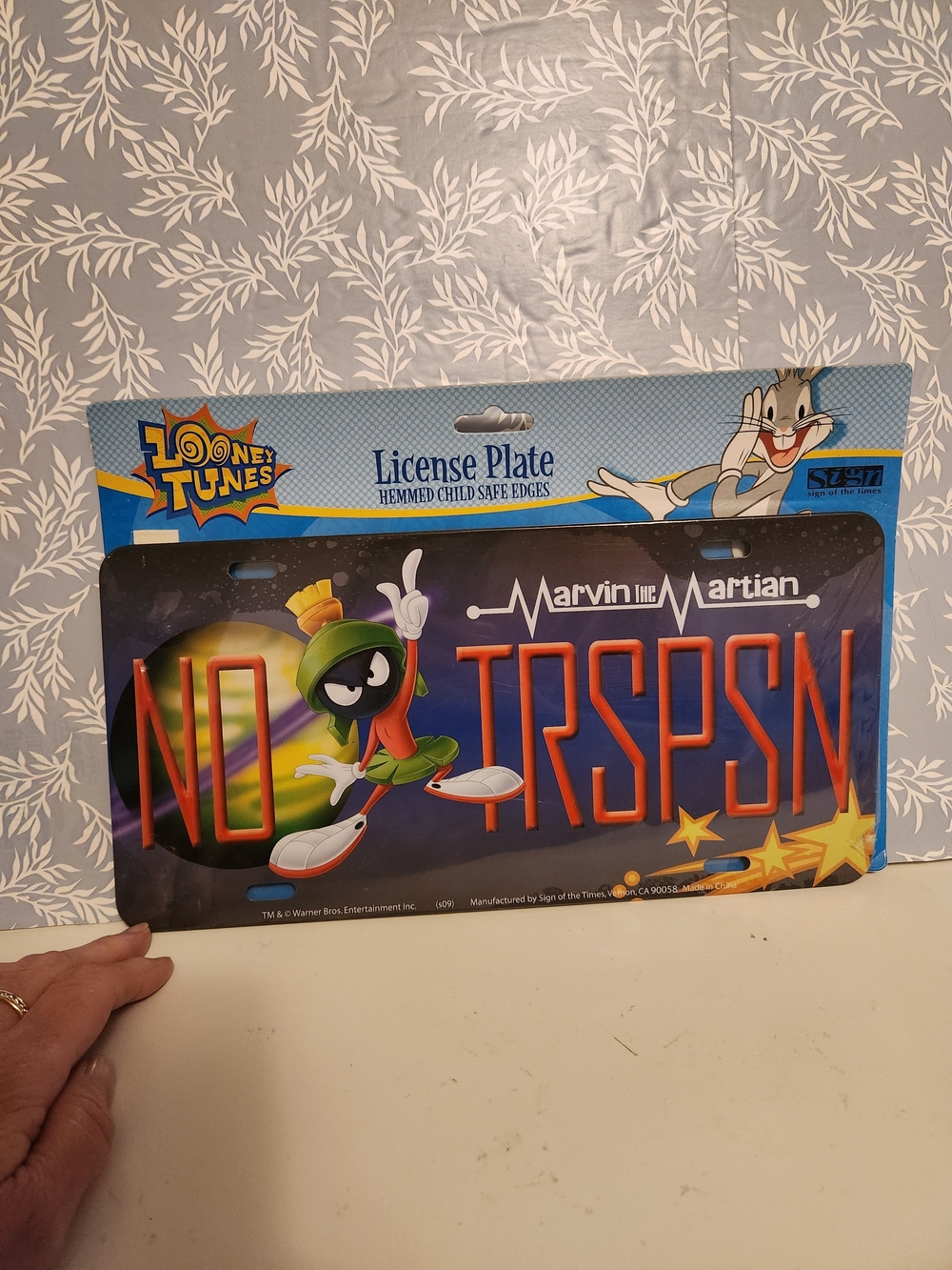 Marvin The Martian License Plate